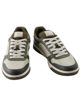 Deportiva Fred Perry B6318-T67 Verde/gris