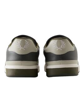 Deportiva Fred Perry B6318-T67 Verde/gris