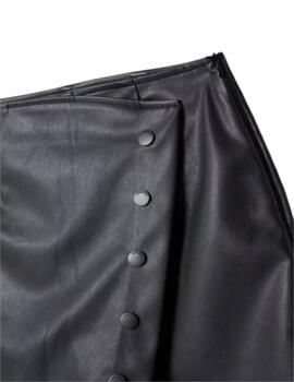 Falda Pantalon Salsa efecto piel negra