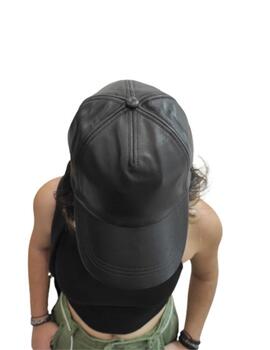 Visera Salsa mujer efecto piel negra