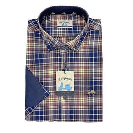 Camisa La Vespita patrón semiregular cuadros