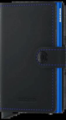 Cartera Secrid miniwallet matte black & blue