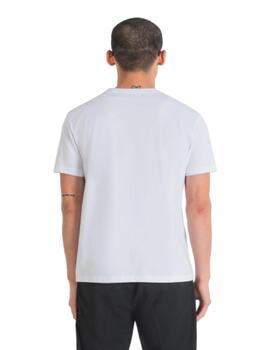 Camiseta Antonio morato regular fit lobo blanca