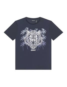 Camiseta Antonio Morato azul marino tigre relieve