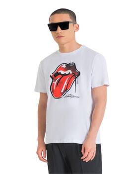 Camiseta Antonio morato Rollins Stones  blanca