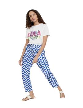 Camiseta Lola Casademunt tigre blanco-rosa