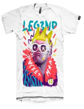 Camiseta leg3nd Rocketmanl blanca