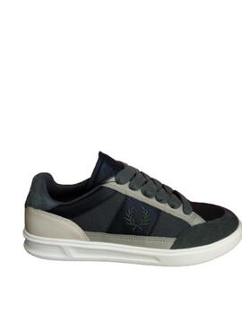 Deportiva Fred Perry B440 textured tela verde