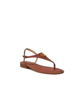 Sandalia Ralph Lauren plana marron