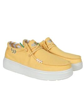 Zapatilla  Walk in pitas natal mujer amarillo