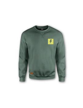 Sudadera Glint tiger crew green