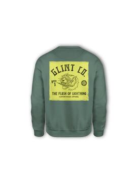 Sudadera Glint tiger crew green