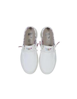 Zapatilla Walk in pitas Natal blanco