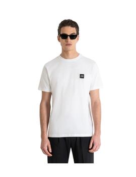 Camiseta Antony Morato basica logo en pecho blanca