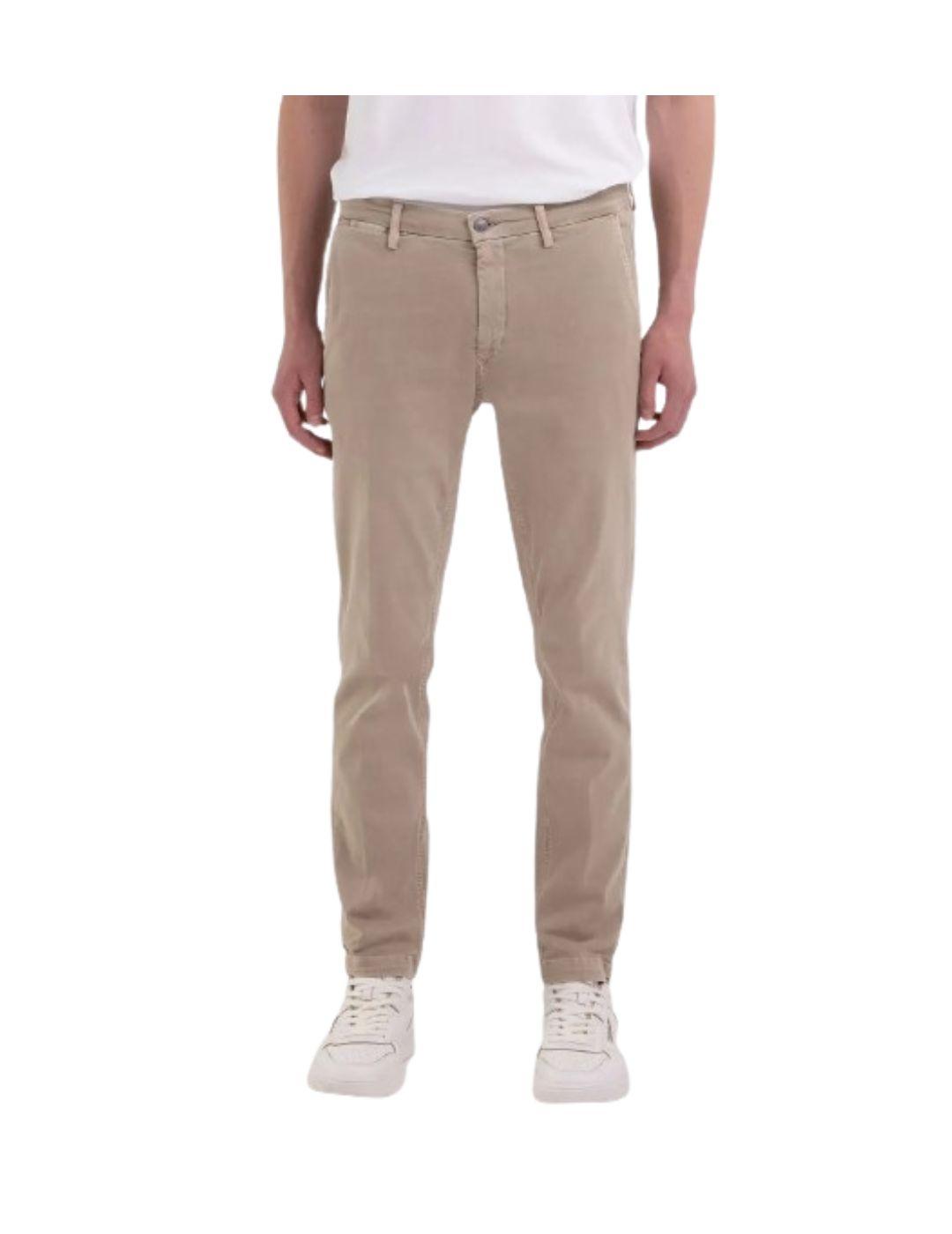 Pantalón Replay chino hyperflex beige