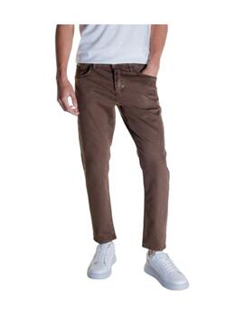 Pantalón Argón ankle slim lenght tabaco oscuro