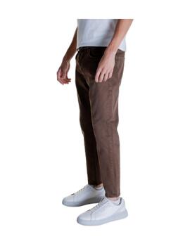 Pantalón Argón ankle slim lenght tabaco oscuro