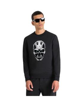 Sudadera AM cuello redondo calavera