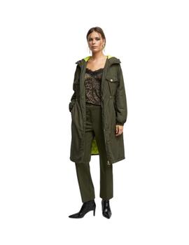 Parka Lola Casademunt larga con capucha kaki