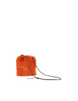 Bandolera LC peluche color naranja