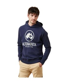 Sudadera Altonadock azul marino logo mapa