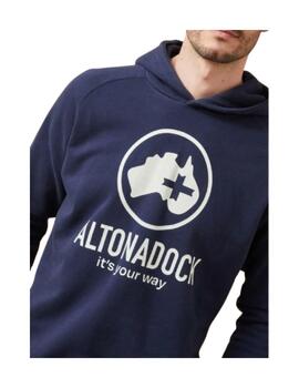 Sudadera Altonadock azul marino logo mapa