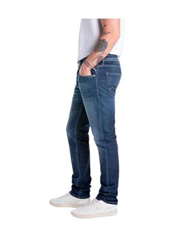 Pantalon Replay hombre indigo stretch denim