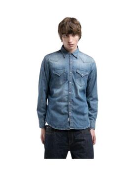 Camisa Replay hombre denim regular