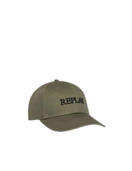 Gorra Replay heavy con logo bordado ajustable