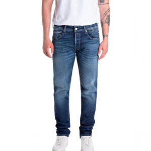 Pantalón Replay hombre índigo stretch denim
