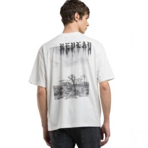 Camiseta Replay hombre con estampado fotográfico