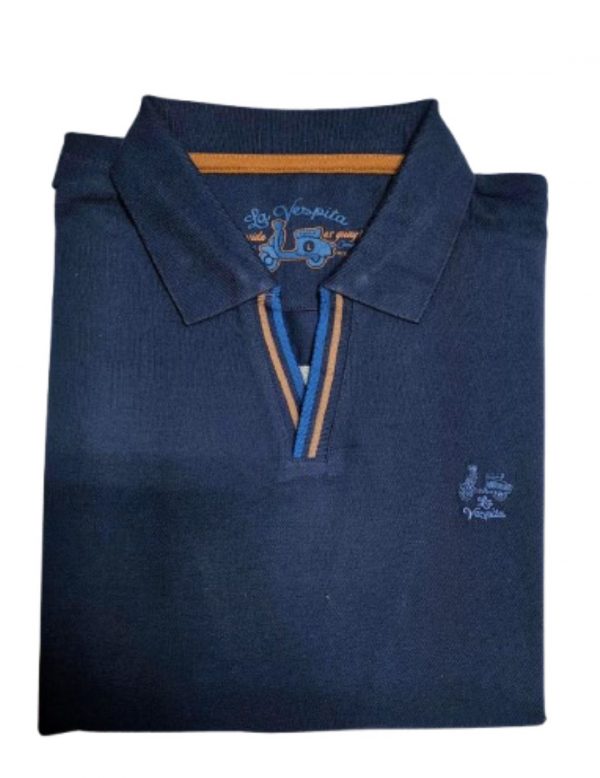 Polo La Vespita en algodón cuello pico