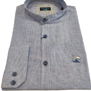 Camisa La Vespita cuello Mao de rayas