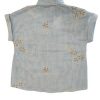 Camisa rayas con flores bordadas - Imagen 2
