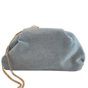 Bolso denim strass con bandolera dorada