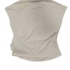 Camiseta negra con lazada lateral - Imagen 3