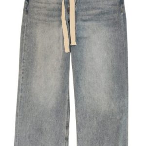 Pantalón vaquero wide leg azul