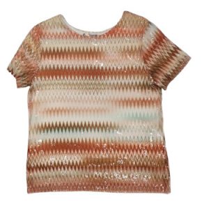 Camiseta con lentejuelas multicolor