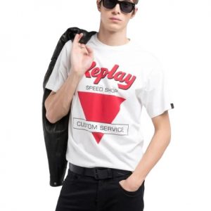 Camiseta Replay con estampado frontal
