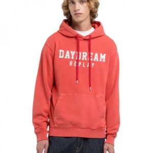 Sudadera Replay con capucha estampado de letras