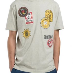 Camiseta Replay con parches en pecho
