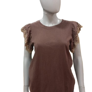 Camiseta en algodón con volante
