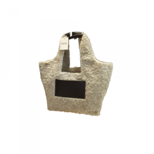 Bolso lana. Mujer. Asa de piel